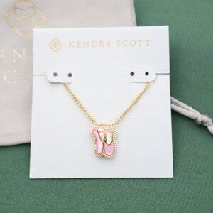 Kendra Scott Ballet Necklace Blush Mother-of-Pearl Gold